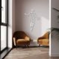 Quadro Escultura Jogador de Basquete G 120x80 Cinza