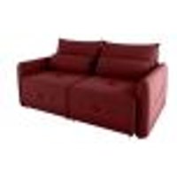 Sofá Cama 2 Lugares Com Almofadas 205Cm Celine Veludo Vinho Matrix