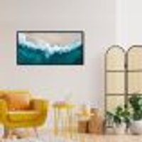 Quadro Beira Mar Maldivas 60x30 Caixa Preto