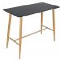 Mesa alta bancada retangular 60 x 120 cm Preto