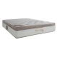 Colchão Casal Pallace Bambu Mola Ensacada (32x138x188) Branco e Bege