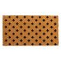 Capacho Fibra de Coco Estampado 25 Bege-Preto 0,33X0,60M