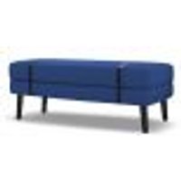 Banco | Banqueta Estofado Viena 1,40m Suede Azul marinho - Inova Decorações