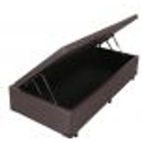 Base para Cama Box Solteiro Érica com Baú Tabaco