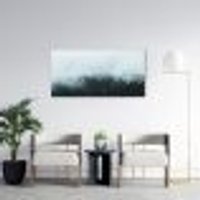 Quadro Pinheiros com névoa Grécia 120x60 Sem Moldura