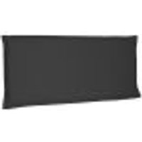 Cabeceira Painel Solteiro 0,90m Veneza Suede Preto - Pallazio
