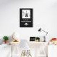 Quadro Gênero Musical Clássica 43x30 Caixa Preto Preto