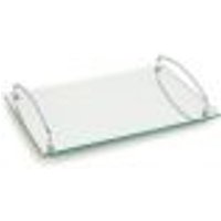 Bandeja Espelhada Para Sala Aço Inox Andrea 35x25cm Retangular De Servir
