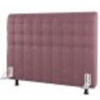Cabeceira Cama Box Casal Queen Size Dahlia 160cm Com Frame Veludo Rosê - Desk Design