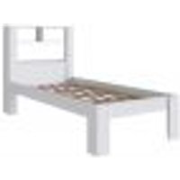 Cama Solteiro Com Cabeceira Funcional 111X214cm Branco PRODDY