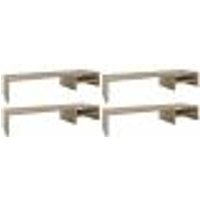 Kit 04 Suportes Para Monitor Stand Home Office Lap 90 cm L03 Amadeirado - Lyam