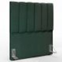 Cabeceira Cama Box Solteiro 100 cm Dália W01 Linho Verde Musgo - Lyam Decor
