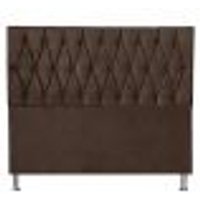 Cabeceira King 1,95m Paris Suede Marrom - Pallazio
