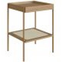 Mesa Lateral Para Sala de Estar Industrial Indy A03 Hanover Dourado - Lyam Decor
