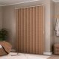 Persiana Vertical Em Tecido Blackout Crisdan Largura 1,70 X 1,40 Altura Bege Mescla
