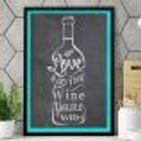 Quadro Decorativo Love The Wine Youre With-24x34Cm