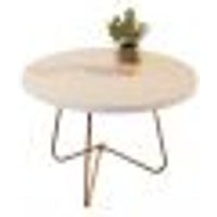 Mesa de Centro Salerno Perola Pe Dourado