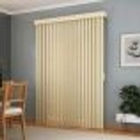 Persiana Vertical Em Pvc Com Bando Crisdan Largura 1,80 X 1,30 Altura Bege