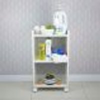 Nicho Organizador Móvel Multiuso para Lavanderia com Rodinhas 40cm