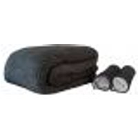 Coberdrom Sherpa Casal Queen Com 2 Fronhas Edredom Felpudo Chumbo