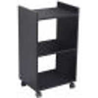 Nicho Organizador Móvel Multiuso Preto para Lavanderia com Rodízio 40cm