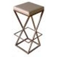 Banqueta Alta Industrial Cozinha Bar Balcão Bistro Zenite sem Encosto Metalon Cobre 75cm.