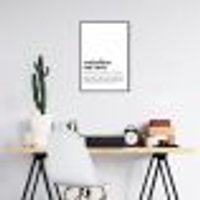 Quadro Divertido Significado Home Office 43x30 Filete Preto