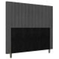 Cabeceira Cama Box Casal King Size Nala 195cm Suede Cinza - Desk Design