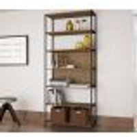 Estante Multiuso 06 Prateleiras Steel Quadra 27809 Vermont Preto Fosco Artesano