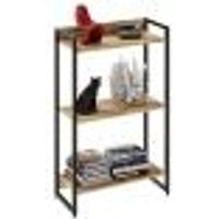 Estante Livreiro Multiuso Dynamica Industrial 60cm 3 Prateleiras C08 Carvalho - Mpozenato