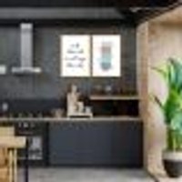 Quadro Cozinha Frasearas 142x100 2-100x70 Caixa Marfim