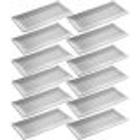 12 Bandejas Retangulares 29x14cm Travessa Melamina Servir Sushi Restaurantes Comida Japonesa Lyor