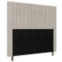 Cabeceira Cama Box Casal Queen Size Nala 160cm Veludo Bege - Desk Design
