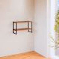 Prateleira Shelf Nogal Sevilha e Preta 40 cm