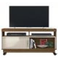 Rack Tv 50 Pol 121 cm 1 Porta Artur Naturale Off White MADETEC