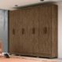 Guarda Roupa Casal 8 portas Diplomata - Castanho Wood