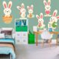 Adesivo de Parede Infantil Páscoa 14- Grande 65x65cm