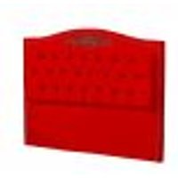 Cabeceira Casal 140cm Decorativa Maitê Veludo Vermelho - Montanaris Decor
