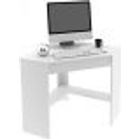 Mesa Escrivaninha de Canto para Escritório 1 Gaveta Branco