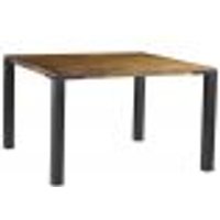Mesa Sala de Jantar Cozinha Bladel Quadrada 100cm Grafite Madeira Maciça Rustic Brown G54 - Gran Belo