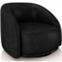 Poltrona Decorativa Giratória Angelina M03 CourÃssimo Preto - Lyam Decor