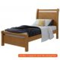 Cama Solteiro Reali Amêndoa Clean