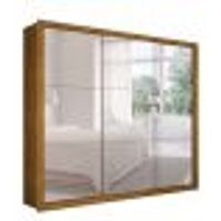 Guarda-Roupa Casal com Espelho Veneza Gold Imbuia 3 Portas 4 Gavetas