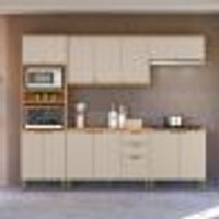 Conjunto Cozinha Compacta Tocantins Jequitiba Off White