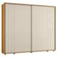Guarda Roupa Casal 278cm Com 2 Portas Mya Off/Cinamomo Z10 - Mpozenato