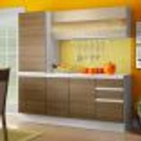 Cozinha Compacta 100% MDF Madesa Smart 170 cm Modulada Com Armário, Balcão e Tampo
