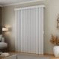 Persiana Vertical Em Tecido Blackout Com Bando Crisdan Largura 1,80 X 1,30 Altura Branco