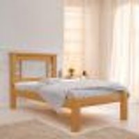 Cama Solteiro LavÃnia Naturalle E Off White Com Colchão