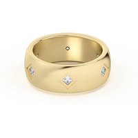 Alianza de Boda con Diamantes de Laboratorio Oro Amarillo 585 (14K)