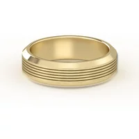 Alianza Edge Texturizada con Acabado Satinado 5 MM Oro Amarillo 585 (14K)